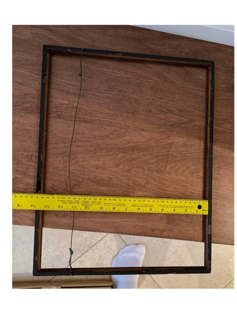Vintage Dark Wood Picture Frame